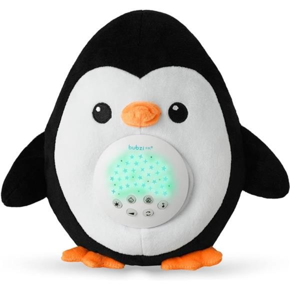 Baby Soother Cry Activated Sensor ToyPenguin White Noise Sound Machine, Portable - Picture 1 of 6